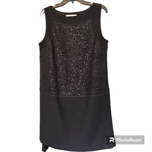 Ann Taylor Loft Women's Wool Blend Sequins Dress Size 12